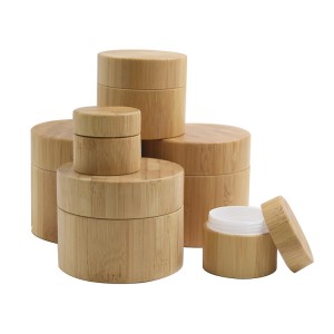 5g 10g 15g 20g 30g 50g 100g PP plastic jar with bamboo full cover