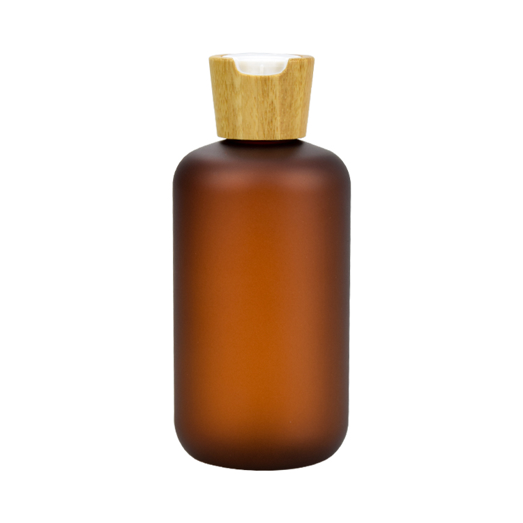 250ml amber pet shampoo bottle
