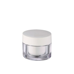 clear double wall acrylic cosmetic container