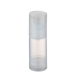 clear PP plastic airless packaging bottle