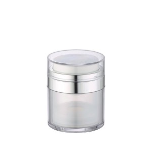 colored airless cosmetic pump jar