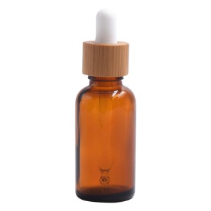 amber glass dropper bottle bamboo 30ml 50ml