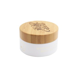 frosted bamboo glass jars 15g 30g 50g 100g
