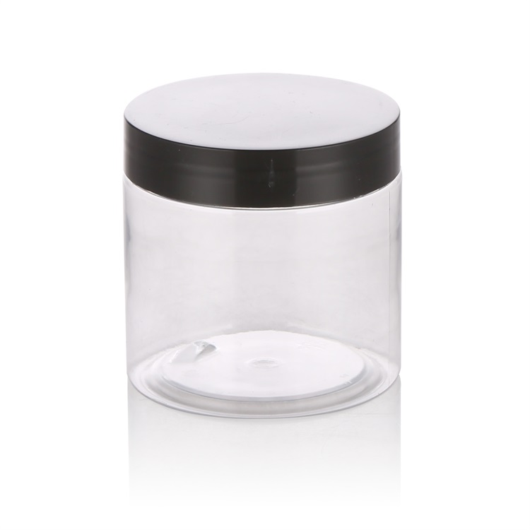 50ml clear round plastic jars with screw lid