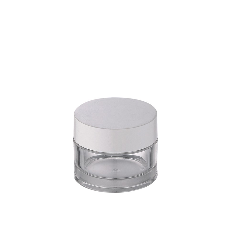 clear PETG plastic jar with lid