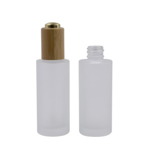 glass dropper bottle bamboo 30ml 50ml