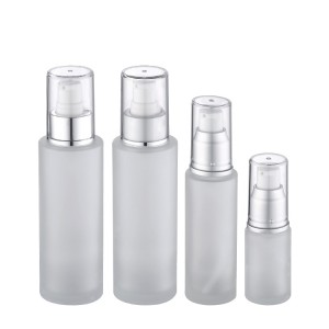 20ml 50ml 100ml frosted glass lotion pump bottles