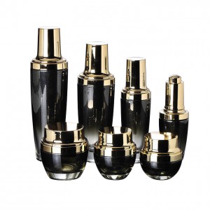 luxury 20ml 30ml 50ml 100ml cosmet glass bottles 20g 30g 50g cream glass jars set