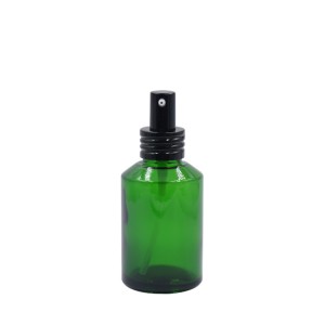 15ml 30ml 60ml 125ml 250ml green lotion bottle with black pump