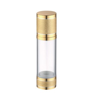 gold luxury airless empty pump bottle