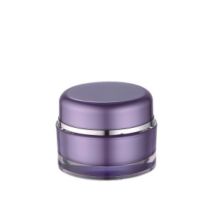 round double wall cosmetic packaging jars