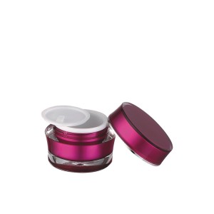 screw lid acrylic cosmetic cream jar wholesale