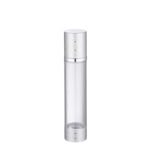 aluminum pump vacuum cosmetic bottle